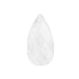 Genuine Agate Faceted Teardrop Charms: Natural Stone Pendant for Handmade Jewelry & DIY Crafting