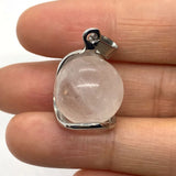 Chakra Healing Crystal Pendant | 16mm Round Gemstone Necklace Energy Jewelry for Stress Relief