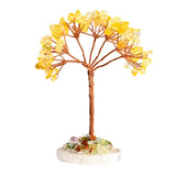 Handmade Crystal Tree | Natural Gemstone Copper Wire Lucky Tree with Agate Base for Home Decor & Party Gifts