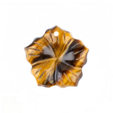 Hand Carved Natural Stone Flower Pendant 20MM Mixed Gemstone Loose Charm Bead for Handmade Jewelry Accessories Craft