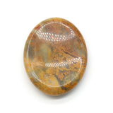 Polished Natural Crystal Oval Worry Stone, Multi Gemstone Thumb Massage Pocket Stone Anxiety Relief Reiki Healing Worry Stone