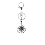 Celestial Sun Gemstone Keyring - Spiritual Healing Crystal Gift for Men Women