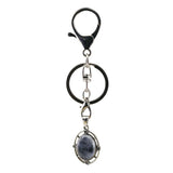 Oval Gemstone Pendant Keychain KC1502