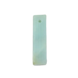 25×6mm Natural Crystal Rectangle Pendant | Pre-Drilled Gemstone Bar Charm for DIY Jewelry