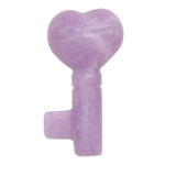 Symbolic Heart Key Crystal Pendant | 22×39mm Multi-Gemstone Charm Chakra Healing Jewelry
