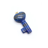 Fashion Heart Key Necklace Pendant with Natural Crystal Stone Pendant For Women and Men Jewelry Making