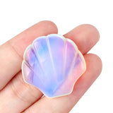 30mm Natural Crystal Shell Figurine | 30mm Natural Gemstone Pocket Stone Party & Home Decor