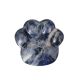 28×30mm Hand-Carved Crystal Cat Paw Stone | Natural Gemstone Cat Claw Figurine for Home Decor