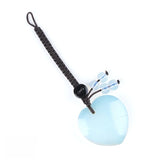 Fashional Gemstone Droplet Shaped Special Hand Engraved Pendant Woven Rope Keychain Bag Keychain Pendant Keychain Love Gift