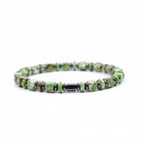 4MM Cube Gemstone Beads Hematite Stretch Bracelets for Women men