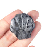 30mm Natural Crystal Shell Figurine | 30mm Natural Gemstone Pocket Stone Party & Home Decor