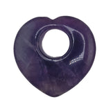 40mm Heart Gemstone Pendant for DIY Necklace Making Gifts