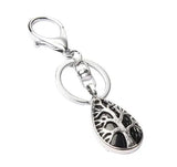 Water drop hollowed out Life Tree Pendant Key Chain Sterling Silver Jewelry for Women Gifts and men for Jewelry Making