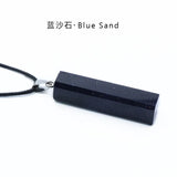 Natural Crystal Quartz Hexagonal Point Pendant Necklace Healing Stone Columns Jewelry for Women Men