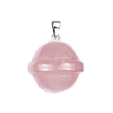Creative UFO Planet Pendant | 20MM Natural Gemstone Necklace, Multi-Color Healing Crystal Jewelry