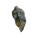 Natural Gemstone Leaf Pendants: Carved Crystal Healing Stones for Jewelry Making & Boho Home Decor