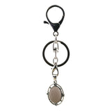 Oval Gemstone Pendant Keychain KC1502