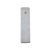 25×6mm Natural Crystal Rectangle Pendant | Pre-Drilled Gemstone Bar Charm for DIY Jewelry