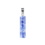 8x30MM Cylinder Shaped Gemstone Pendant for DIY Making Jewelry