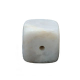 20mm Gemstone Square Incense Holder | Perforated Crystal Base for Sticks & DIY Jewelry