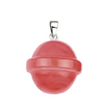 Creative UFO Planet Pendant | 20MM Natural Gemstone Necklace, Multi-Color Healing Crystal Jewelry