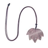 Excellent Quality Hand-Carved Crystal Maple Leaf Pendant, Multi Color Natural Gemstone Leaf Bead with Pre-Drilled Hole for Jewelry Craft & Spiritual Gift