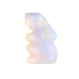 Natural Crystal Rabbit Figurine 1.0 INCH  Polished Animal Pocket Stone for Meditation & Home Decor