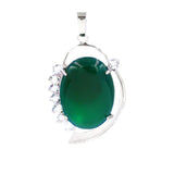 Oval Natural Crystal Leaf Pendant for Making Jewelry Chakra Reiki Healing Stone Jewelry for Women, Multiple Gemstone Selection