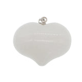 Boho Natural Crystal Heart Pendant, Polished Heart‑Shaped Healing Gemstone with Connector Bail, Reiki Meditation Energy Stone Amulet Pendant Bulk Supply