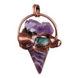 Natural Amethyst Crystal Pendant Collection • Multi-Style Purple Quartz Necklace Charm