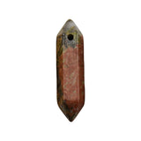 Top Cross-Drilled Crystal Point Beads • Hexagonal Column Natural Gemstone Charms • DIY Handmade Jewelry Crafting Healing Stones