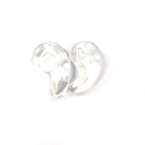 Comma Shape Natural Stone Pendant, Polished Crystal Agate Charms for DIY Necklace Bracelet Jewelry Making