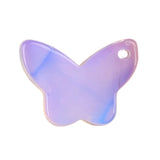 20mm Mini Butterfly Stone Pendant Charm for DIY Jewelry