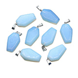 Gemstone Coffin Pendant for Making Jewelry Handmade Craved 19x30mm Halloween Gothic  #SP11378 Crystal Charm