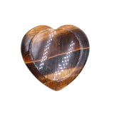 40mm Natural Heart Worry Stone, Thumb Groove Palm Crystal Stone Chakra Healing Stress Relief Pocket Stone