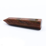 Natural crystal agate stone large hole square pendant hand cut Natural Quartz Crystals Stones Hexagonal Healing Point Reiki