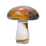 Natural Crystal Mushroom Carving Figurine | Mini Gemstone Mushroom Charm Pendant | Cottagecore Witchy Room Decor & Crystal Healing Stone