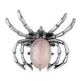 Spider Brooches for Women Men,Clothes and Bags Decoration Ornament Love Friendship Buddies,Gemstone Pendant Necklace Balance