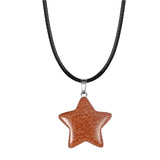 Natural Stone Star Shape Healing Stone Pendant Chakra Crystal Gemstone Charms for Necklace Earring Bracelet Jewelry Making