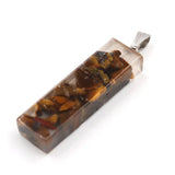 Crystal pendant Amethyst pendant  Rectangular Crystal Stone cylindrical lady Pendant Hexagonal Natural Crystal Quartz Healing