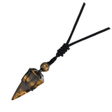 Natural Quartz Crystal Necklace Hexagonal Pointed Dowsing Pendulum Divination Healing Crystals Stone Reiki Chakra Pendant