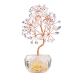 Handmade Natural Stone Money Tree Decor | Exquisite Crystal Bonsai Ornament for Prosperity & Healing | Unique Office & Home Gift #SP1880