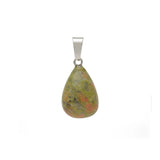 Natural Crystal Teardrop Pendant Necklace, Polished Gemstone Water Drop Sweater Chain for Women, Healing Stone Jewelry