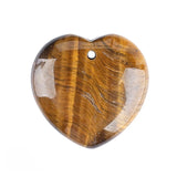 30MM Heart Crystal Gemstone Charms with Hole Punk Style Love Shaped Pendant DIY to Make Necklace & Keychain