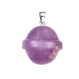 Creative UFO Planet Pendant | 20MM Natural Gemstone Necklace, Multi-Color Healing Crystal Jewelry