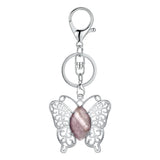 Butterfly Transformation Natural Crystal Pendants – Aesthetic Oval Gemstone Choker Necklace & Creative DIY Accessories