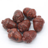 Natural Crystal Acorn Hazelnut Carving, Mixed Gemstone Mini Acorn Figurine, Healing Energy Crystal Stone for Home Decor & Jewelry Making