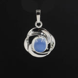 Crystal small flower pendant necklace is popular in Europe and America Pressed Flower Circle Frame Pendant with Yellow Gold
