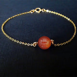 Real Gemstone Chain Bracelet Aromatherapy Essential Oil Diffuser Bracelet - Natural Gemstone Beads Healing Crystal Bracelet
