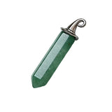 Natural Crystal Hexagonal Point Pendant with Witch Hat Bail | Healing Stone Charm for DIY Jewelry